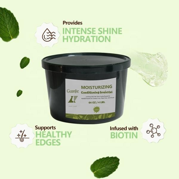 Organics Big Size Hold Edge Gel Neat Conditioning Braiding Shining Custom Edge Control Hair Gel Hair Wax For Woman