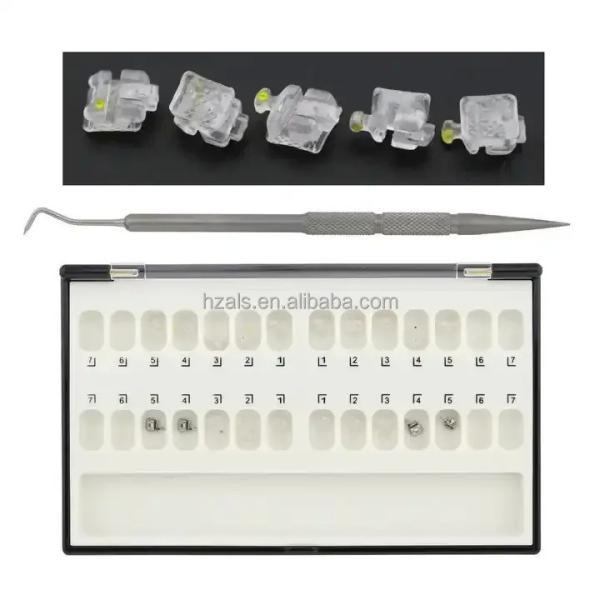 Q Type Self Ligating Dental metal Orthodontic Bracket Ortodoncia With 345 Hooks