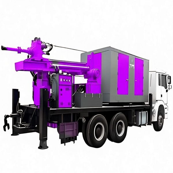 Fast Rotating Water Well Drilling Equipment With Compressor Remote Area Portable Water Well Drill Rig