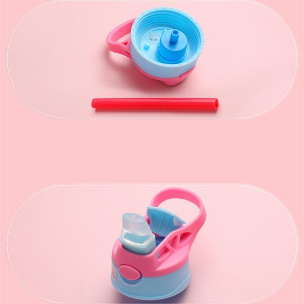 Customized Logo Acceptable 480ml Plastic Cute Cartoon Pattern Water Bottle for Kids