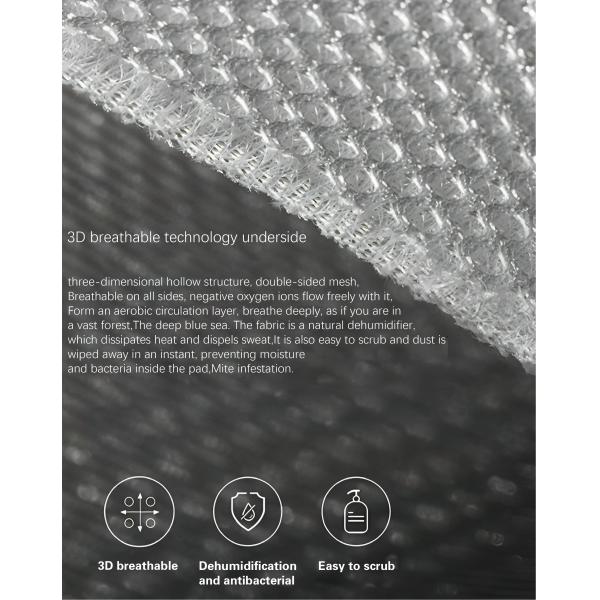 JOURM Pure Natural Latex Layer Hollow Three-Dimensional Structure for Airflow Comfort