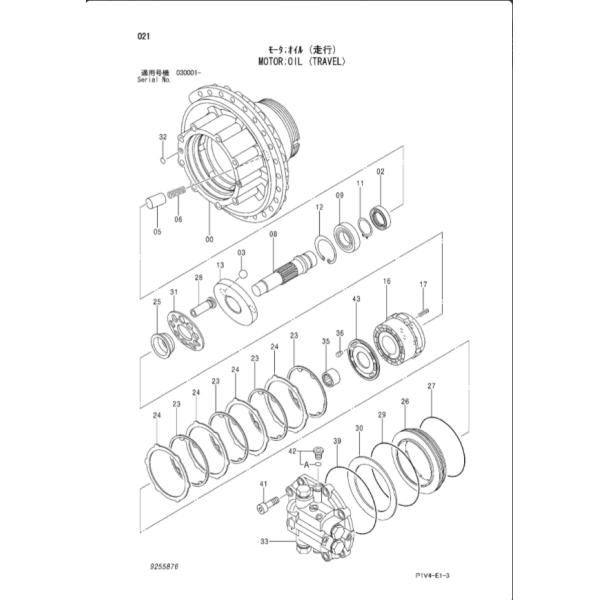 HMGF68 Hydraulic Pump Valve Plate , ZX330-3 Excavator Final Drive Parts