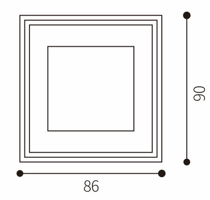 Modern Brass Switches And Sockets 86mm 90mm Easy Installation