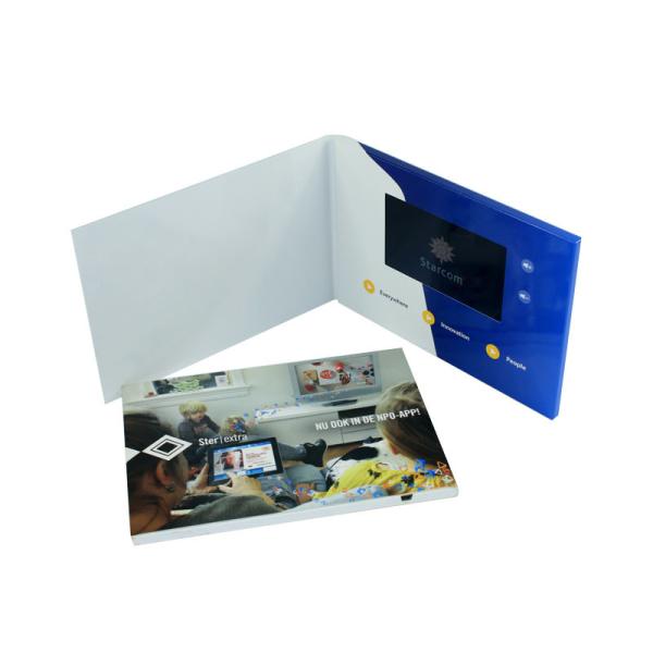 Digital lcd marketing displays book with 2.42.84.357910 inch LCD Screen Video Brochure Book Custom Quality Print