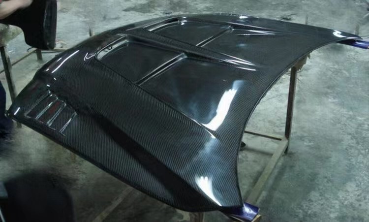 2003-2018 Mazda M6 Shark Edition Pure Carbon Fiber Hood Open Luxury Carbon Black