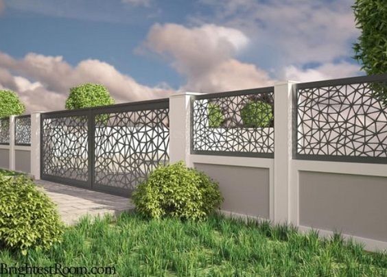 Artistic Aluminum Fence Privacy Slats Rustproof Aluminum Fencing Residential