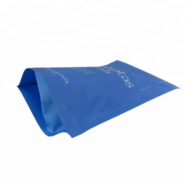 Matte blue resealable food packaging plastic zip lock bags  for storage stand up pouch zipper aluminum foil doypack