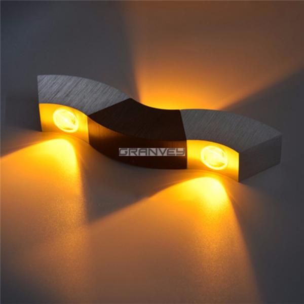 Warm White 3 Watts Wavy Wall Lights Interior For KTV Bar House Home Decoration