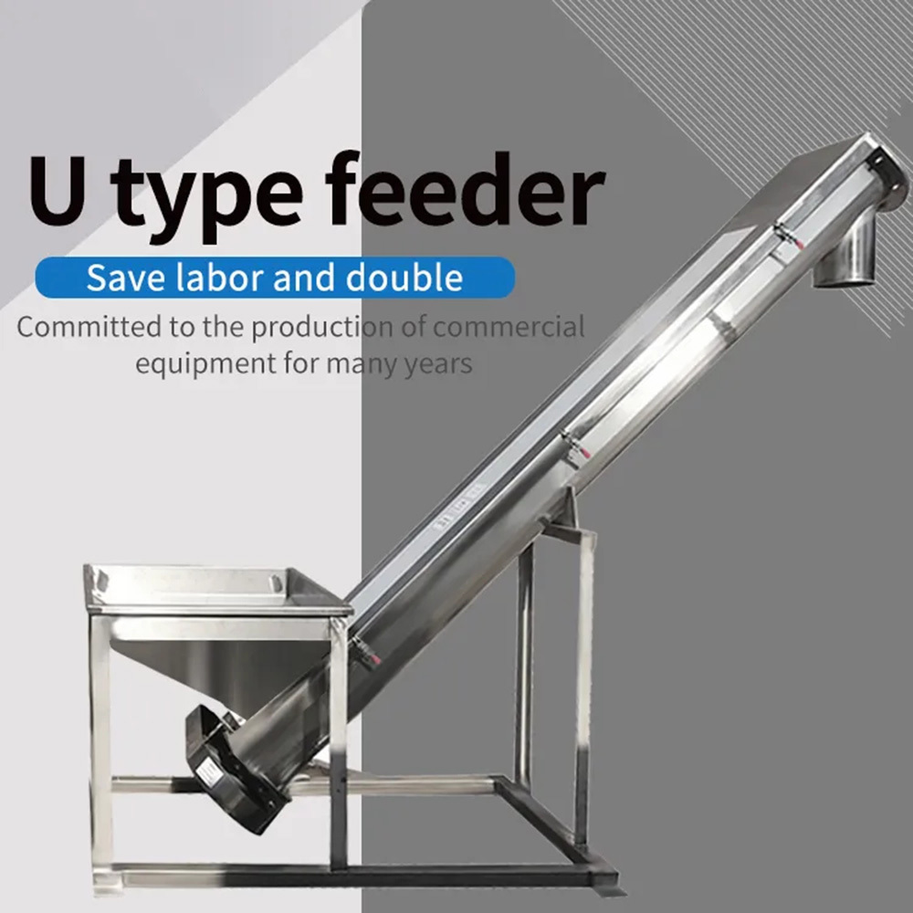 Custom Stainless Steel U-Type Screw Conveyor for High-Accuracy Powder & Particle Materials