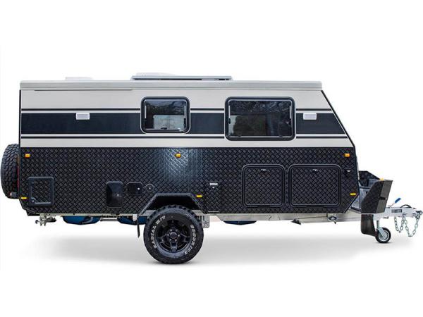 Petites remorques de voyage légères récréatives remorque de camping-car pour 4 personnes multifonctionnelle