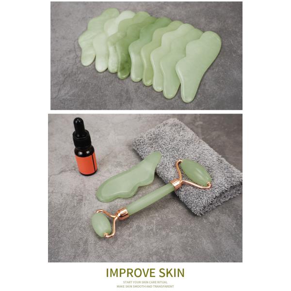 Skin Tightening Lifting Remove Winkles Natural Xiuyan Jade Gua Sha Scraping Massage Board Custom Logo 2024 Best Product
