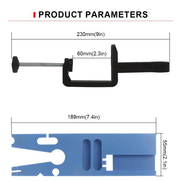 V Slot Workbench Jewelers Bench Clamp 2.35mm Handle Diameter