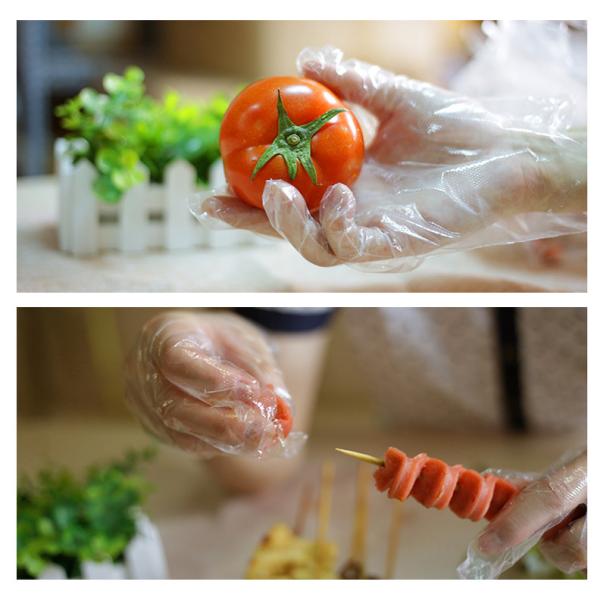 Non Sterile Polyethylene Disposable Gloves Disposable PE Gloves For Food