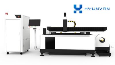 Plates And Pipes Fiber Laser Cutting Machine With Exchange Table HYY-1530GW