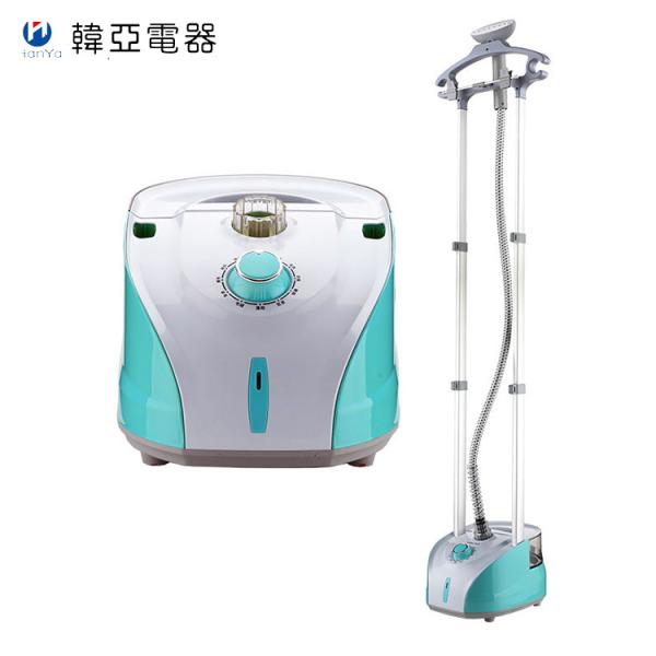 Double Poles Upright Garment Steamer , Electric 230 V Hanging Clothes Steamer