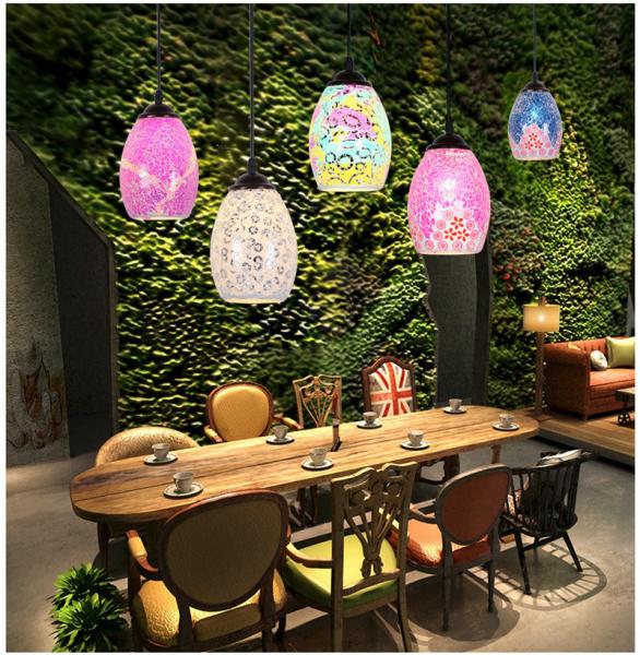 Turkish Style Retro Vintage Pendant Light island lamp single glass pendant lighting(WH-DC-36)