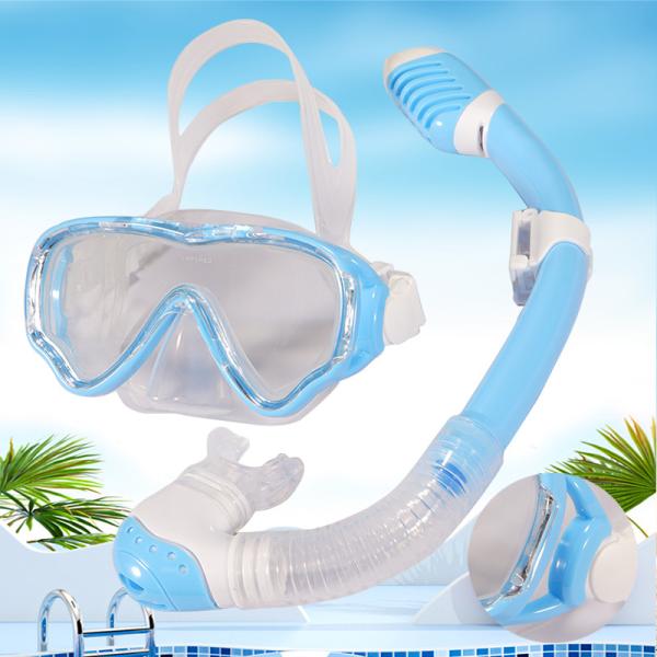 High Durability Anti Fog Snorkeling Mask Set UV Resistance Silicone Snorkeling Mask