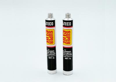 Small Size Aluminum Ointment Tubes 11MM Diameter For Glue / Adhesive / Grease