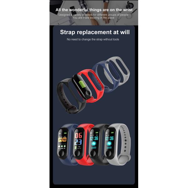 Intelligent Sport M4 M3 M5 Band For Xiaomi Heart Rate Meter Step Factory Price Custom Gift Smart Bracelet