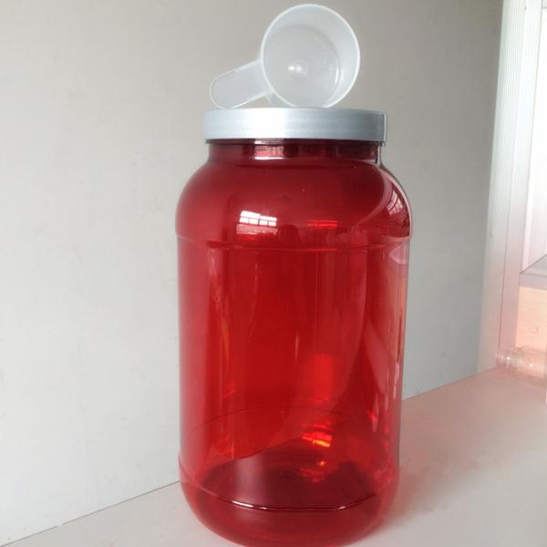 PET Plastic Powder Canister 3000ml Plastic Dog Treat Container Jar SGS