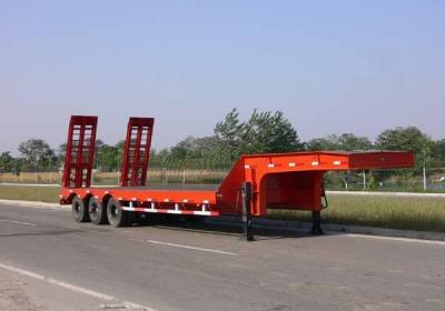 Heavy duty trailer low bed semi trailer 3 / 4 / 5 axles 50 / 80 / 100 tons