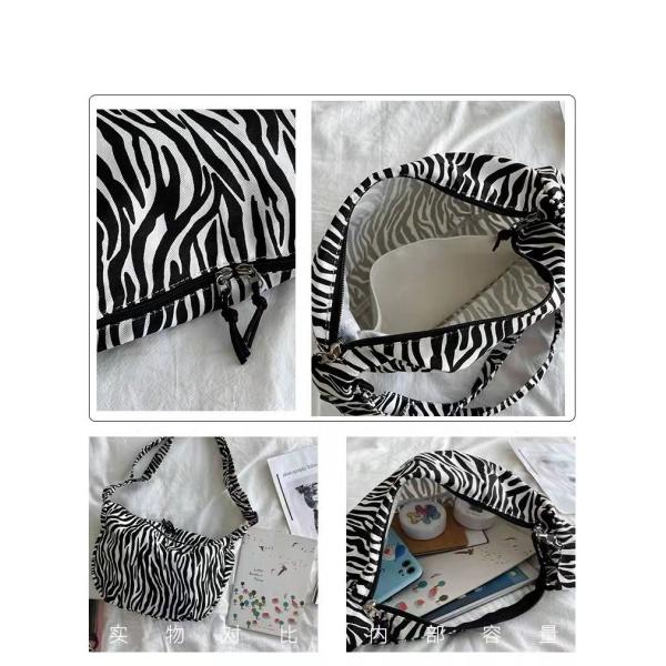 Емкость сумки дамы Одиночн дизайна зебры сумок холста Eco печати леопарда моды большая
