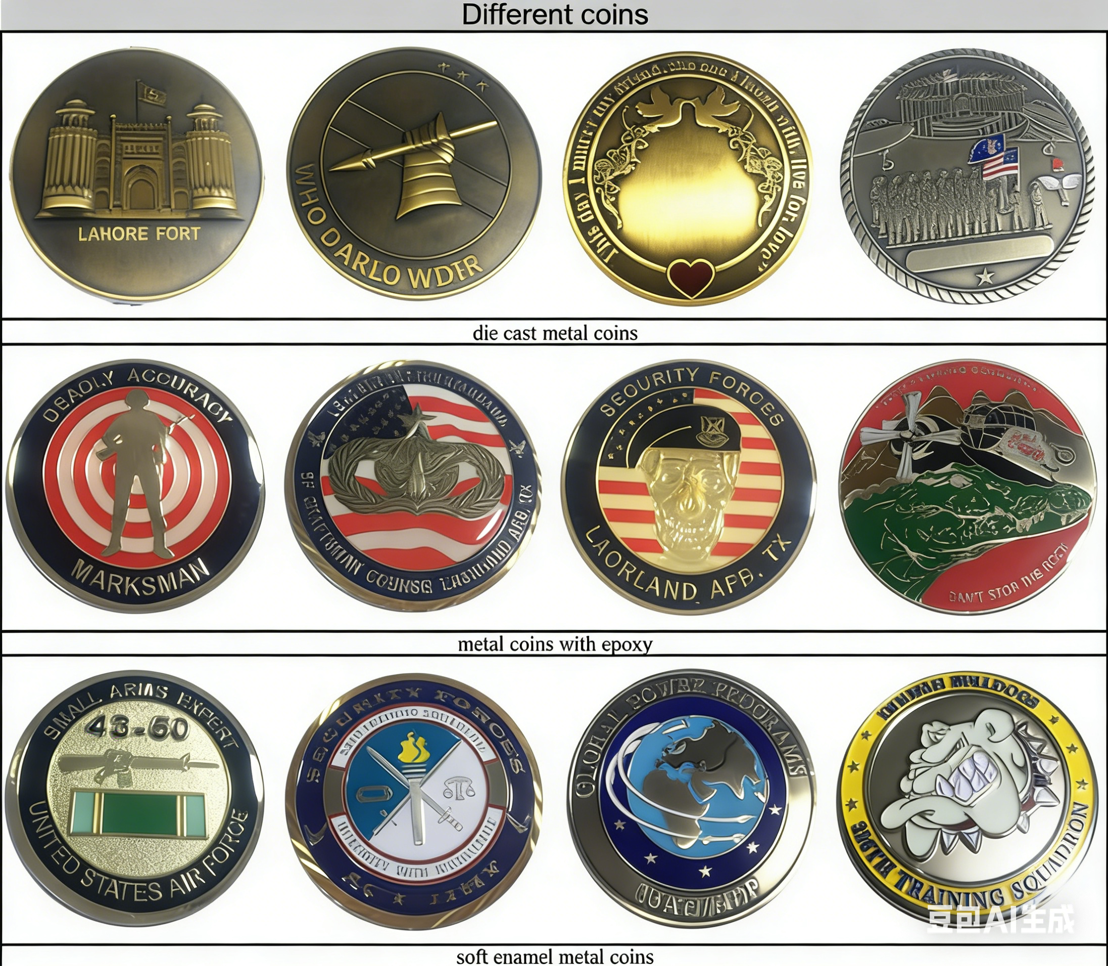Custom gold and silver double plating metal challenge coins with 50-80mm size,OEM/ODM design
