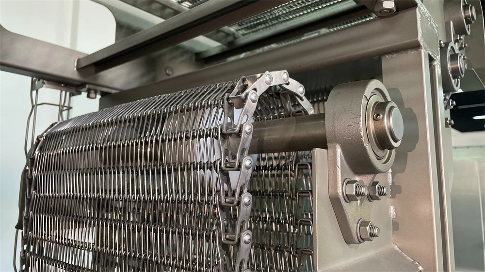 Stainless Steel Freezing Food Conveyor 304 Stainless Steel Spiral Balance Mesh Belt