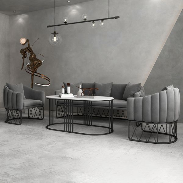 Minimalist Design Living Room Sectional Small Sofa Set Home Furniture Office Modular Luxury Modern Fabric Sofa