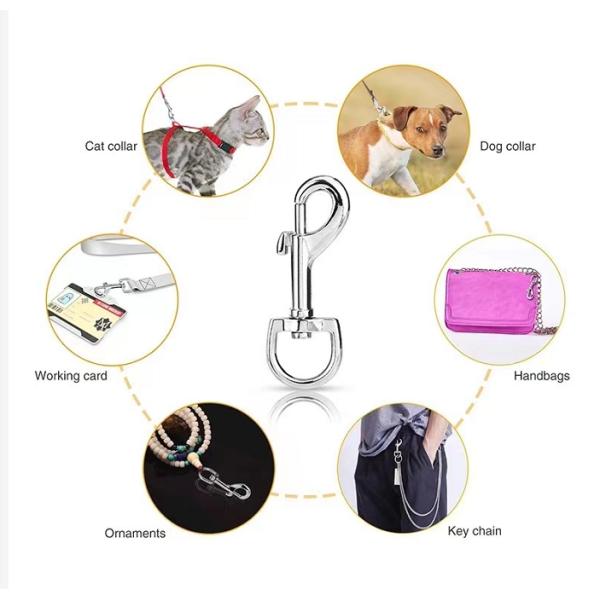 Swivel Eye Bolt Snap Hook  Multipurpose Pet Leash Flag Pole Key Chain Clothlines Tarp