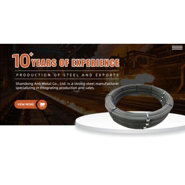 19 Strand Spiral Steel Wire Dia 5mm-10mm For Grade 1008 45 60 70 80 65Mn 82B