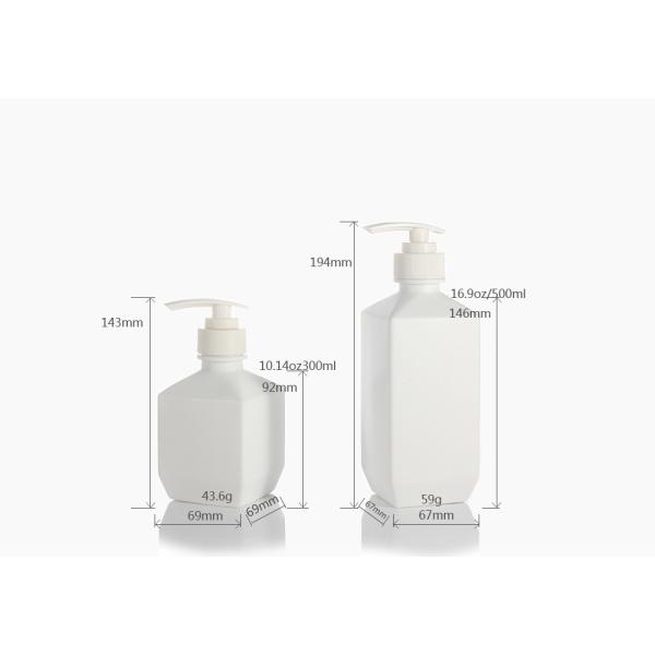 Hotel Bathroom 500ml Cosmetic Shampoo Shower Gel Bottle