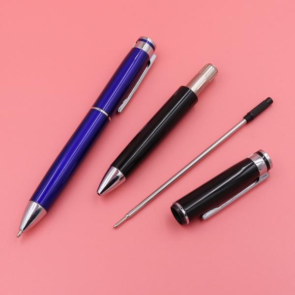 Metal Thick Barrel Ballpoint Pen Customized Logo 1.0mm Twist Type Business Ball Pen