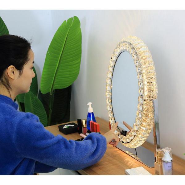 LED Light Up Makeup Mirror Crystal Vanity Mirror Hollywood Style