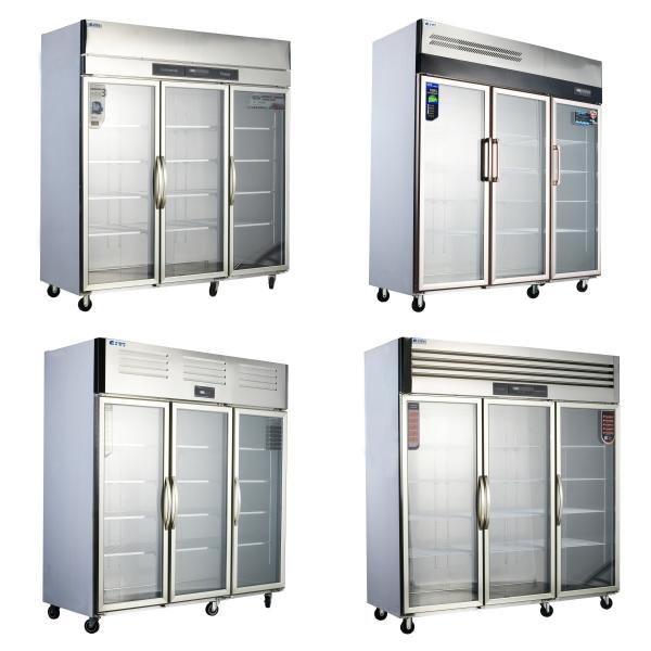 Stainless Steel Upright Refrigerator/Freezer for Commercial Kitchens and Restaurants