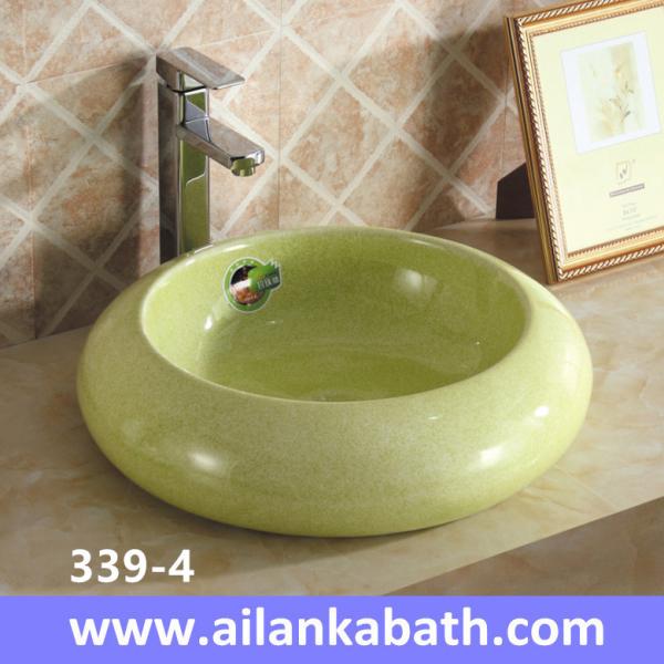 2016 new model fashion colorful sanitary ware ceramic art basin for bathroom sink