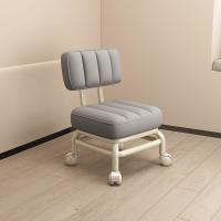 Sofa Shoe Changing Small Stool With Back Support Customized Services