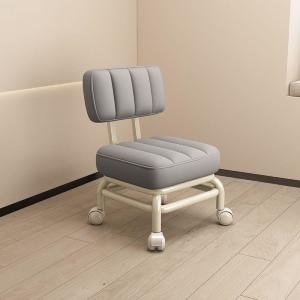 Sofa Shoe Changing Small Stool With Back Support Customized Services