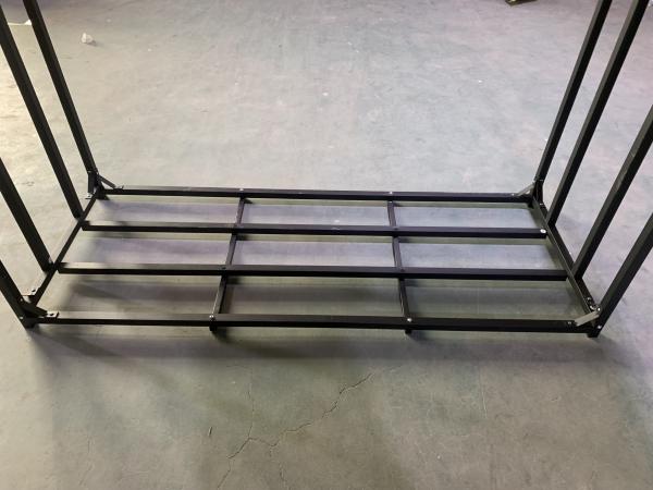 BSCI Heavy Duty Firewood Rack 110x70x145cm Metal Fireplace Wood stove racks Log storage shed Log Store Kaminholzlager