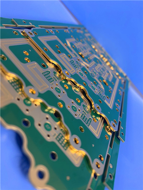 6-Layer RO4350B & IT180A Hybrid PCB 1.6mm Thick Blind Via & Edge Plating High Frequency Board