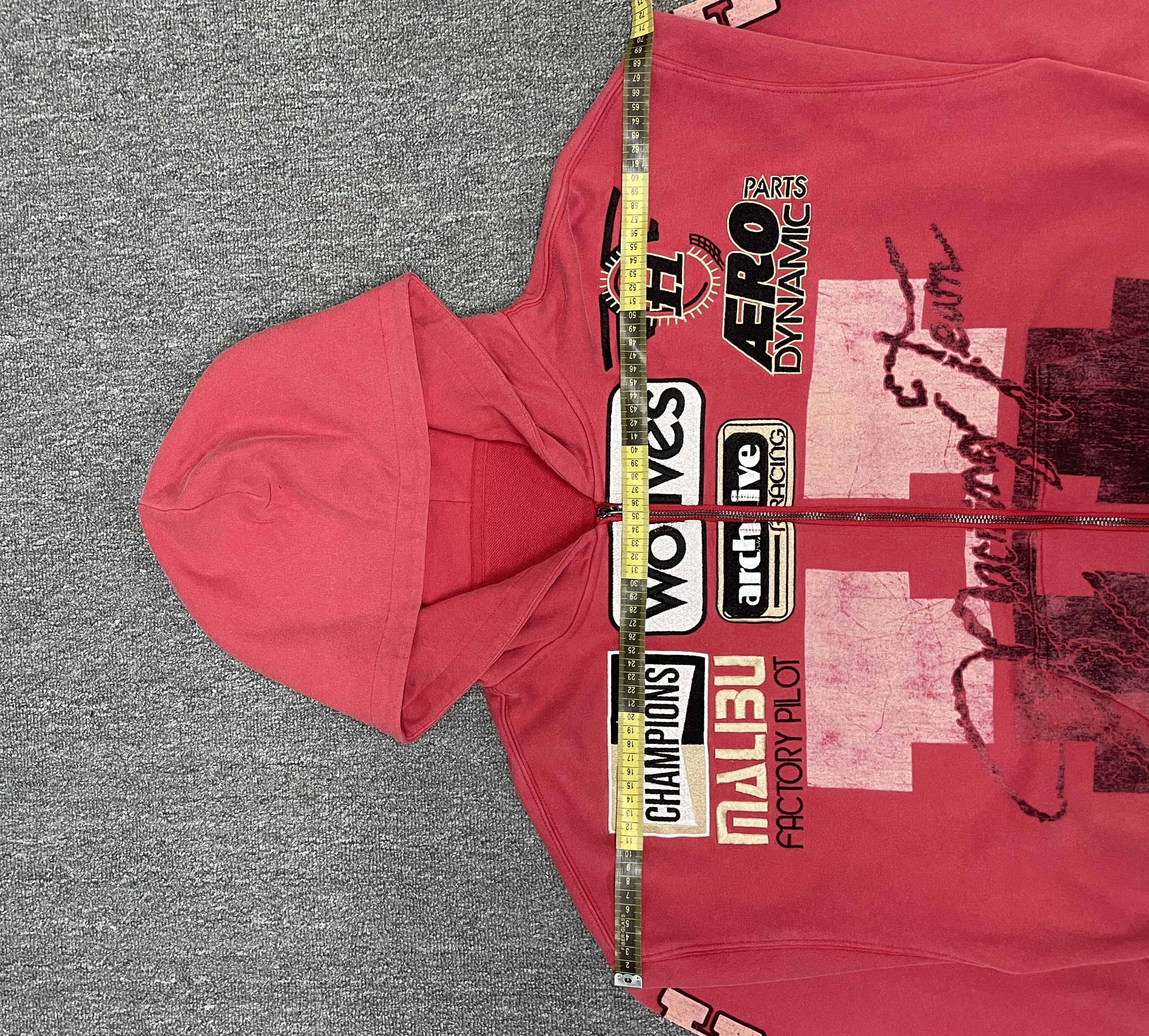 Custom Acid Wash Hoodie Vintage Screen Print Embroidery Pattern Logo Boxy Heavyweight Frayed Zipper Streetwear Men's Hoodies