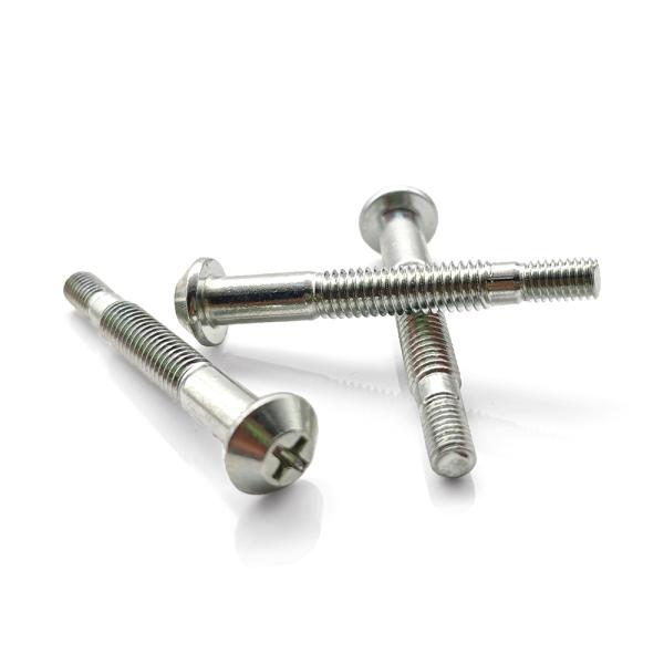 Cubierto con biselado de cabeza plana y hombro, tornillo especial de rosca y acabado de dacromet