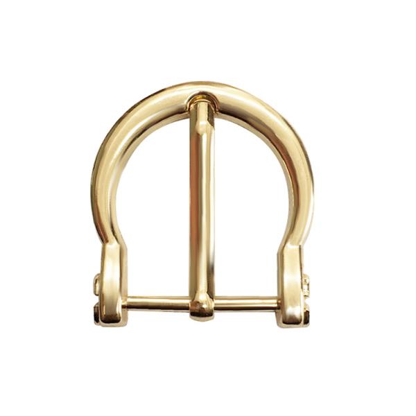 Semi Circular Gold Plate Belt Buckles 25MM Fashion Style For Lady  / Women