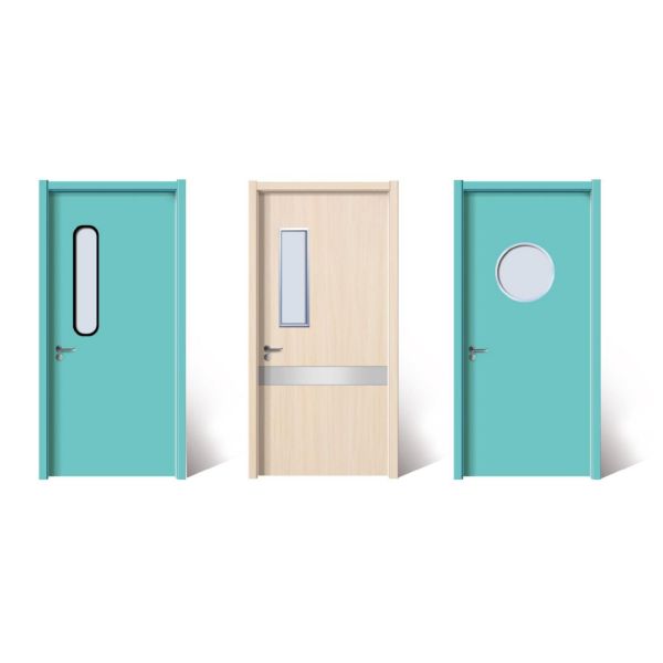 Push Pull Pharmaceutical Clean Room Door Single Leaf Swing Door Customized