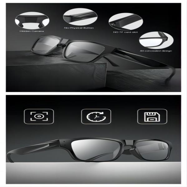 Indoor Outdoor Surveillance Camera Glasses 1080P G5SPlus Five Hours Recording