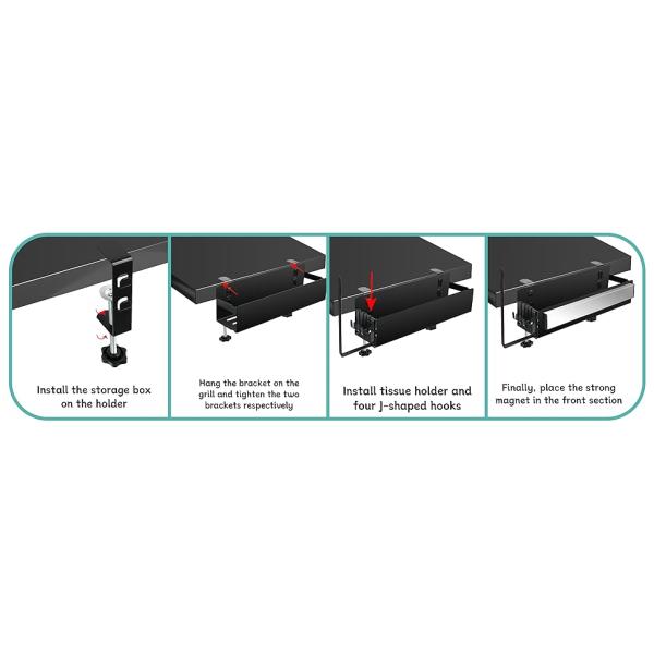 Simplifique su configuración de parrillado con accesorios de parrilla magnética y porta toallas de papel