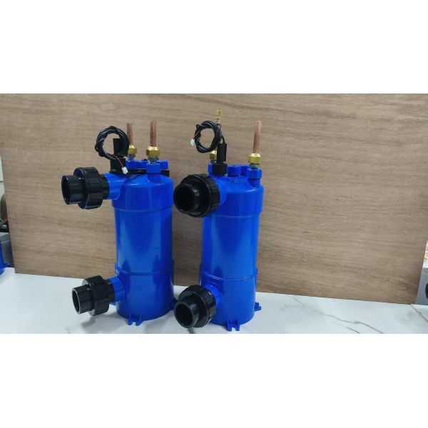 Titanium Heat Exchangers Free Swimming Pool Heat Using Waste Heat Recovery From Air Conditioner