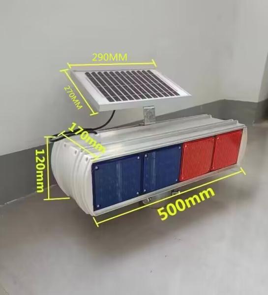 Solar Double-sided Explosive Flashing Lights Road Barricade Strobe Light Traffic Safety Solar Led Warning Light
