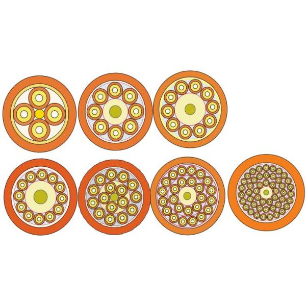 Multicore Breakout Tight Buffered Indoor Fiber Optic Cable With High Strength Kevlar Yarn Member