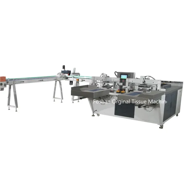 110 Meters/min V Fold Folding Machine  With Frequnecy Converter Speed Adjust And Servo Motor Control